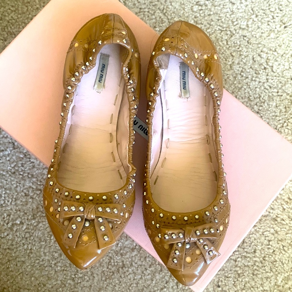 Miu Miu Patent Flats